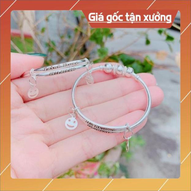 FREESHIP VÒNG BI ĐEO TAY VÀ CHÂN KHẮC TÊN THEO YÊU CẦU CHUẨN BẠC TA CHO BÉ