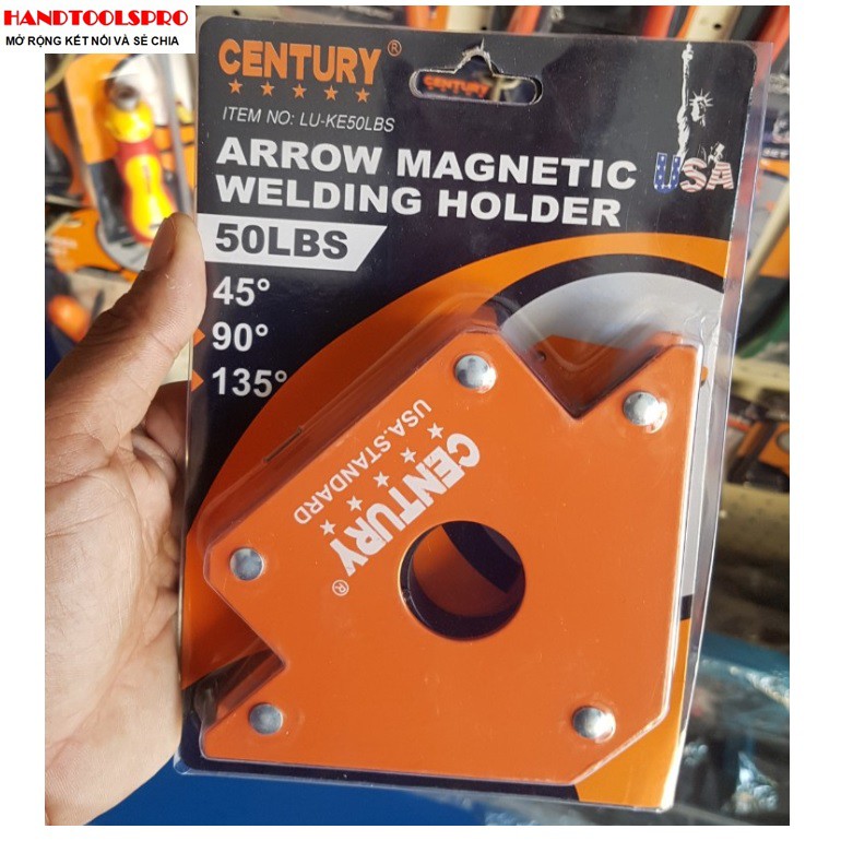 22KGS (50Lbs) Ke nam châm hàn 3 góc CENTURY LU-KE50LBS