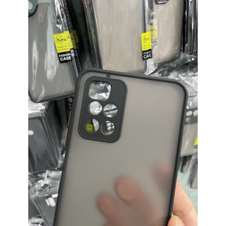 Ốp lưng cho Xiaomi Redmi 10, lưng nhám, che camera ( đen)