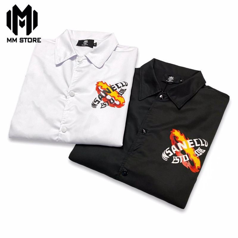 [MA AOKH3K GIAM 3%] Áo khoác dù unisex kiểu sơ mi cổ bẻ chất dù thoáng mát áo gió nam nữ khoác nắng