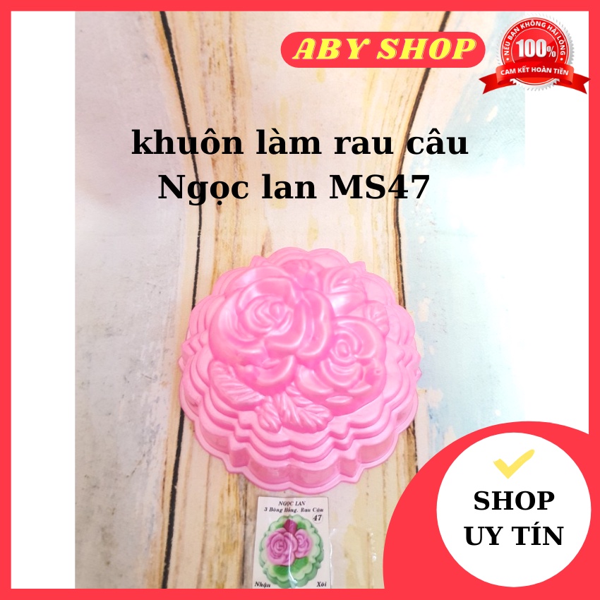 Khuôn làm rau câu ⚡ HÀNG LOẠI 1 ⚡ khuôn làm rau câu Ngọc lan MS47 giúp bánh sáng tạo những chiếc bánh bắt mắt