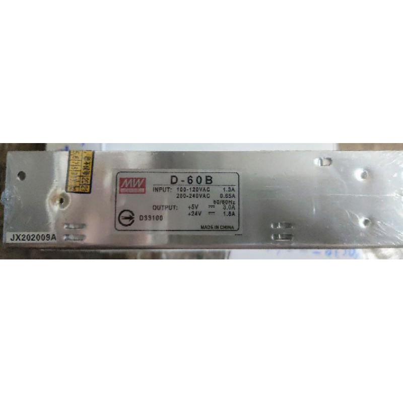 Nguồn tổ ong Meanwell đôi nguồn đa năng D-60A (+5+12V) D-60B (+5+24V) D-60C (+12+24V)