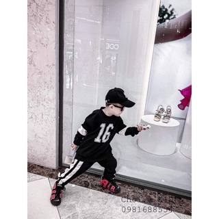 Bộ nỉ số 16 cá tính bé trai
