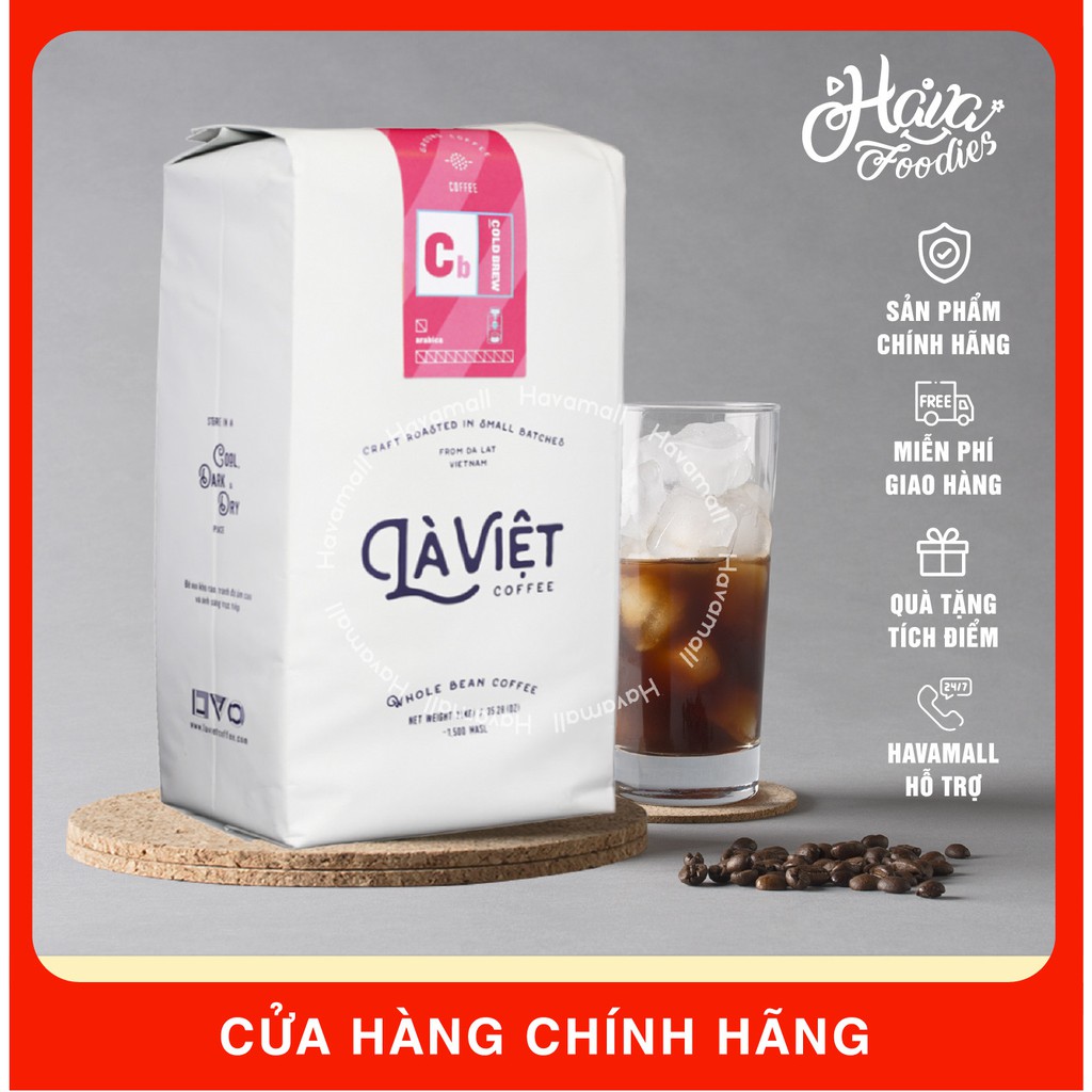 [CÓ HỖ TRỢ RANG XAY] Cà Phê Nguyên Hạt LÀ VIỆT Cold Brew – Arabica 1000g