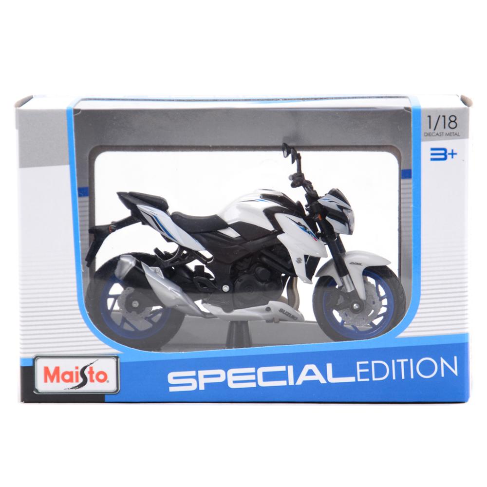 Maisto 1:18 Suzuki GSX-S750 ABS Die Cast Đồ chơi mô hình tĩnh mô tô sưu tầm