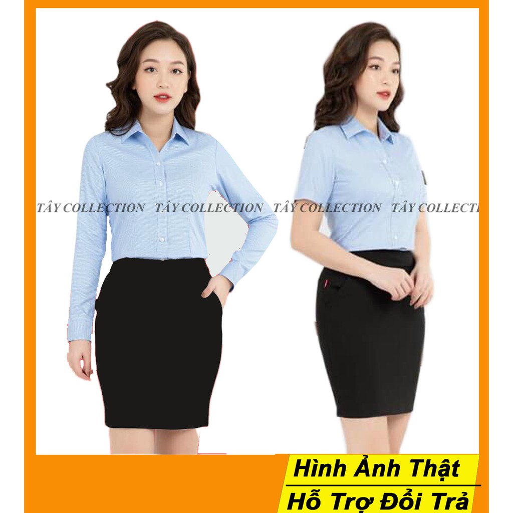 Áo Sơ mi trắng công sở nữ, sơ mi cổ đức Tây Collection vải Cottong nhập khẩu dáng ôm form nhỏ | BigBuy360 - bigbuy360.vn