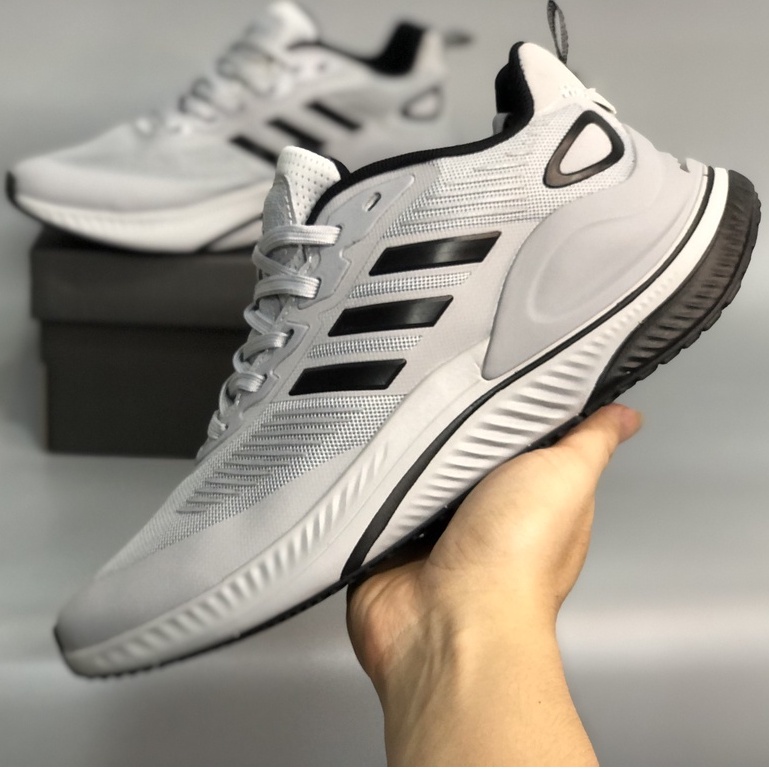 Giày Sneaker Nam Nữ Adidas Alphamagma 2022 Xám Vạch Đen