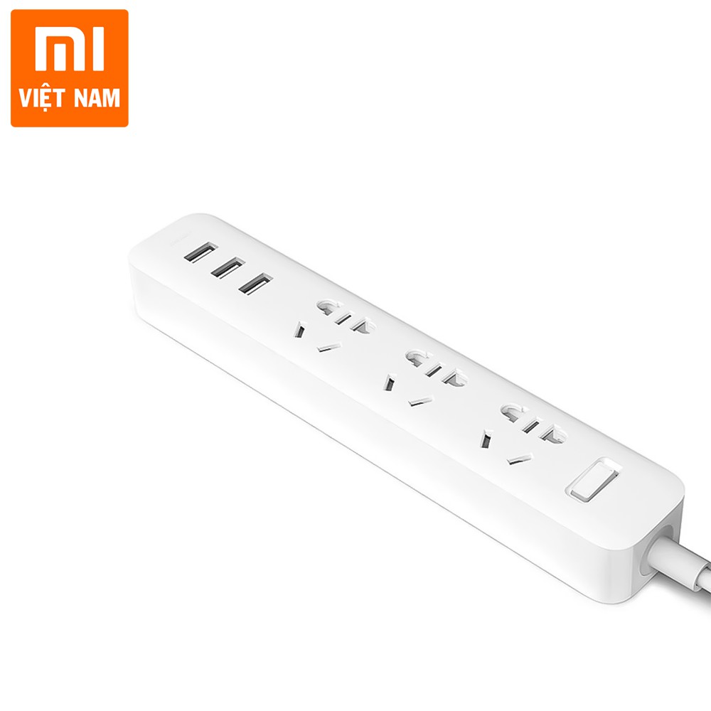 Ổ cắm điện Xiaomi Power Strip 3 ngõ Usb thông minh- chính hãng