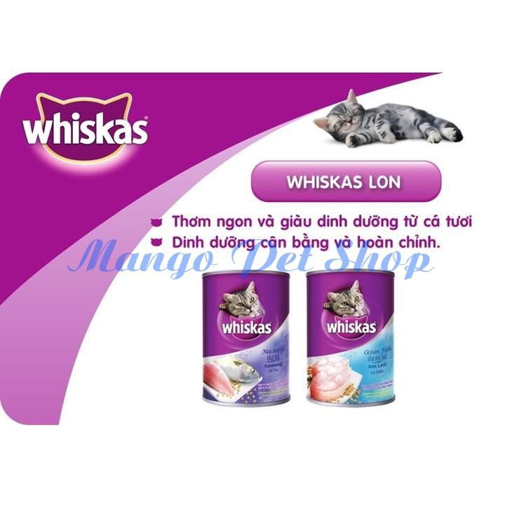 Pate Cho Mèo Trưởng Thành Whiskas Vị Cá Biển 400G