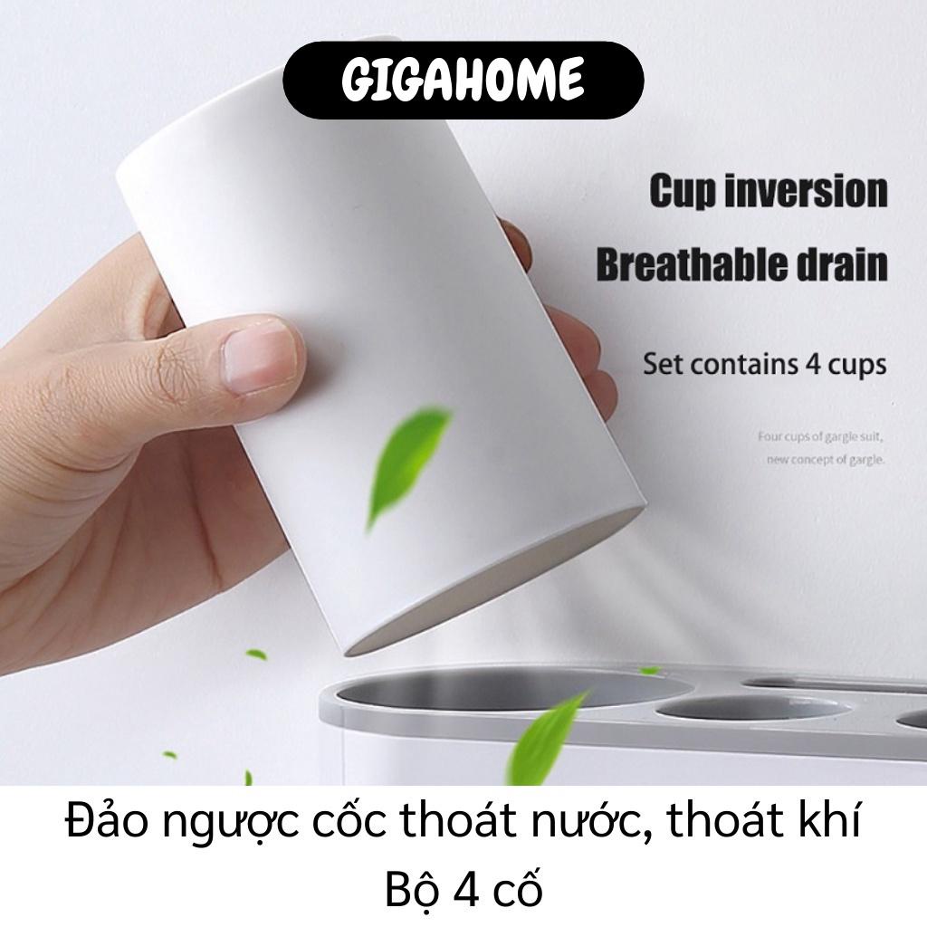 Kệ Nhà Tắm GIGAHOME Bộ Nhã Kem Đánh Răng Tự Động Ecoco Treo Trường, Giá Treo Bàn Chải 8515