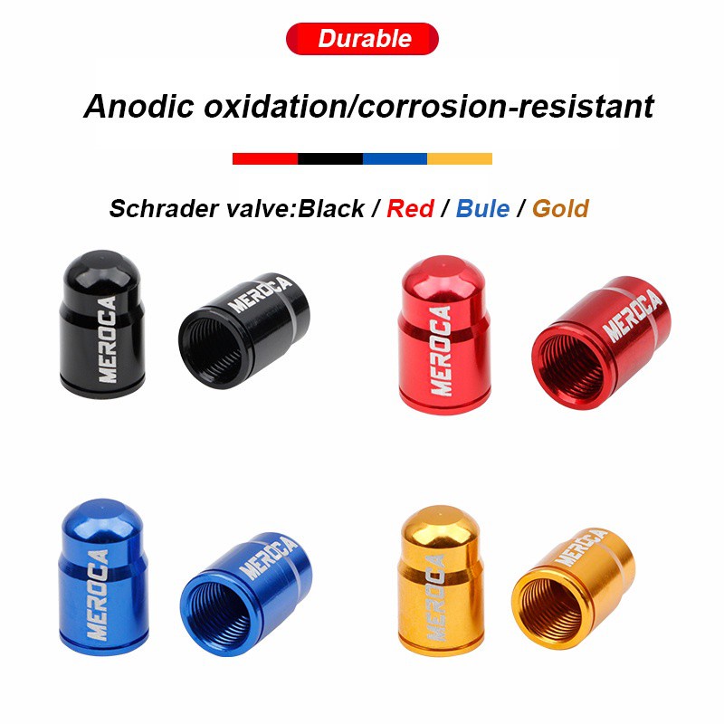 1 Cặp Nắp Van Presta Lõi Hợp Kim Nhôm Cho Xe Đạp Leo Núi MEROCA