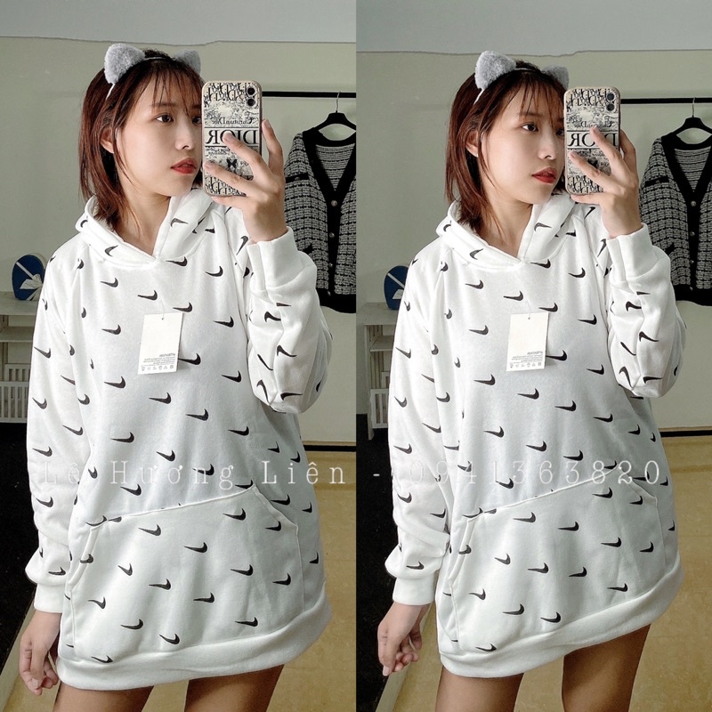Freeship - áo hoodie ni.ke in toàn thân cá tính nam nữ - đủ size video ảnh thật