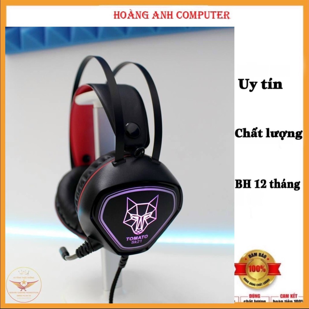 Tai nghe Gaming -Headphone Chống Ồn TOMATO SK21 Chính Hãng HA09