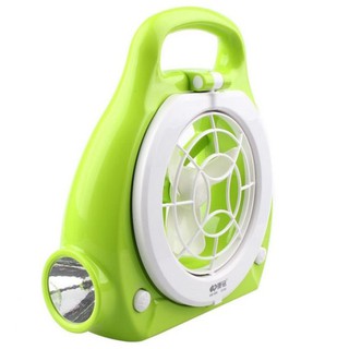 GIẢM Quạt sạc điện để bàn kiêm đèn led dự phòng KM686