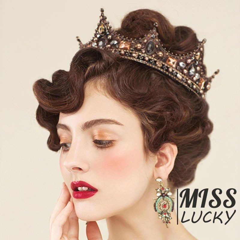 Vương miện kiểu dáng vintage thời trang sang trọng đa năng cho nam / nữ