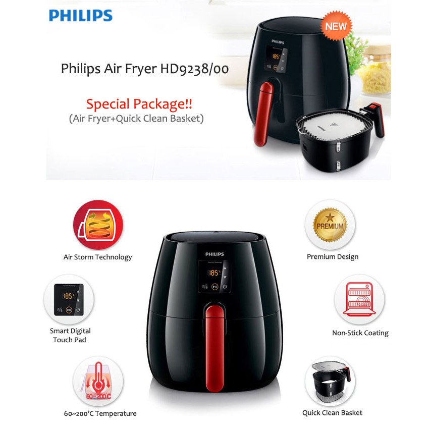 [Mã ELHADEV giảm 4% đơn 300K] Nồi chiên không cần dầu ăn Philips HD9238 chính hãng