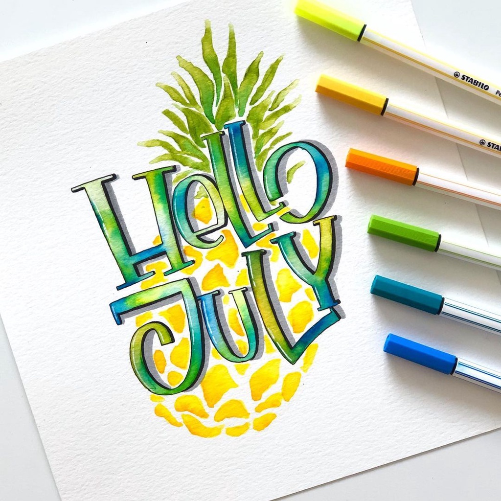 Bút Đầu Brush Luyện Calligraphy Đa Dạng Màu Sắc Stabilo Pen 68 Cây Đầu To