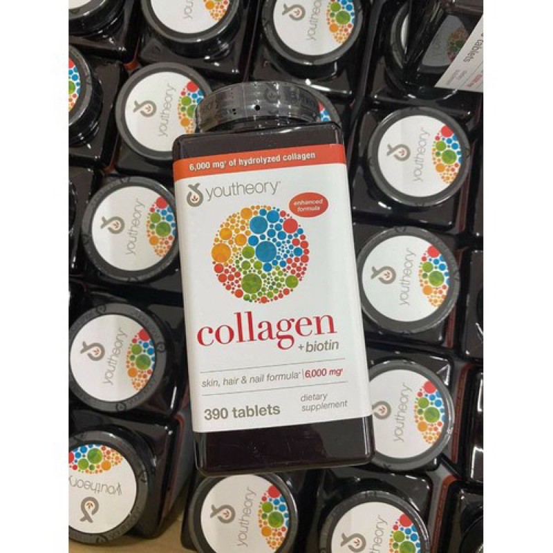 Colagen Mỹ❤️Collagen Youtheory 390 viên Type 1,2&3