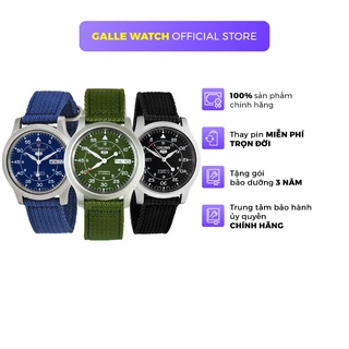Đồng hồ nam cơ Seiko 5 SNK80 máy cơ chống nước, mặt kính cường lực chống xước, dây dù/nato đeo tay cao cấp chính hãng