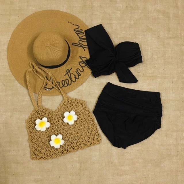 Bikini 2 mảnh, đồ bơi lưng cao, áo gọng nâng ngực lệch vai 2020 | BigBuy360 - bigbuy360.vn