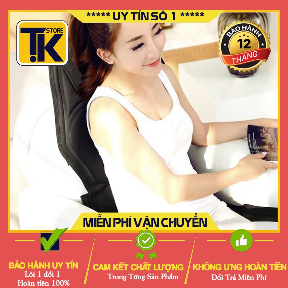 [Hàng Loại 1]  Ghế massage 5 vùng nhiều chế độ cao cấp trên ô tô hoặc tại nhà - KD0221 .