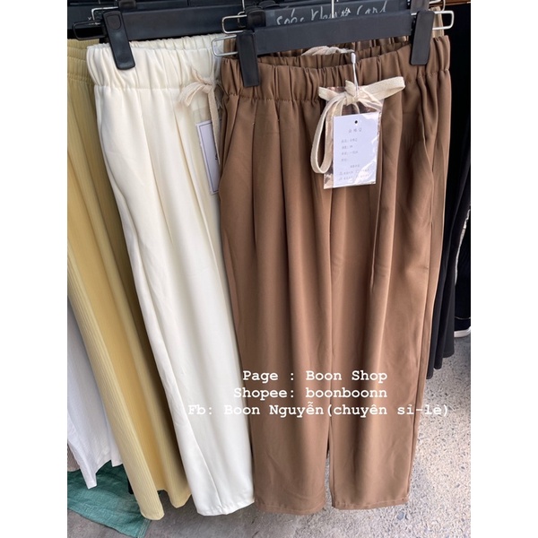 QUẦN BAGGY LỤA CẠP CHUN CHẤT MÁT LẠNH MS13445