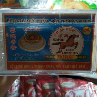 Bột thơm vanilla Thuận Hưng hộp 10 vỉ (100 ống)