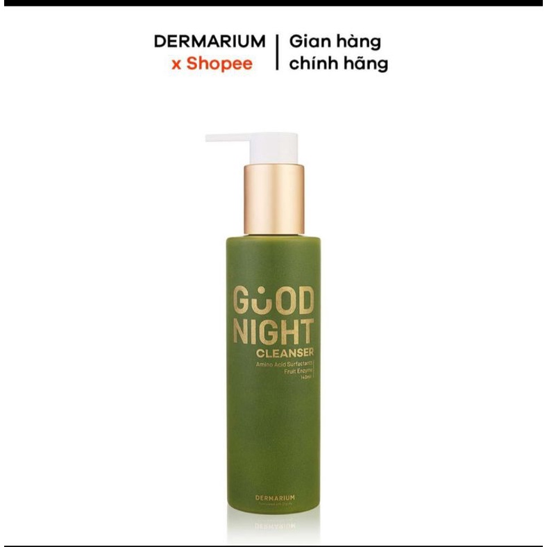 Gel Rửa Mặt Than Hoạt Tính Dermarium Good Night Cleanser 140ml