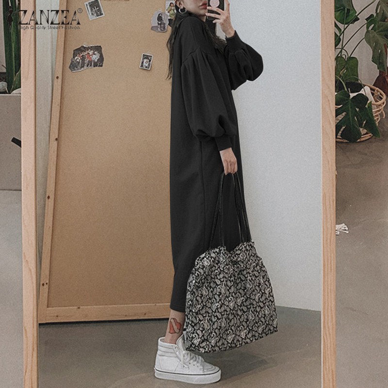 ZANZEA Đầm dài xẻ tà thời trang nữ dễ thương | BigBuy360 - bigbuy360.vn
