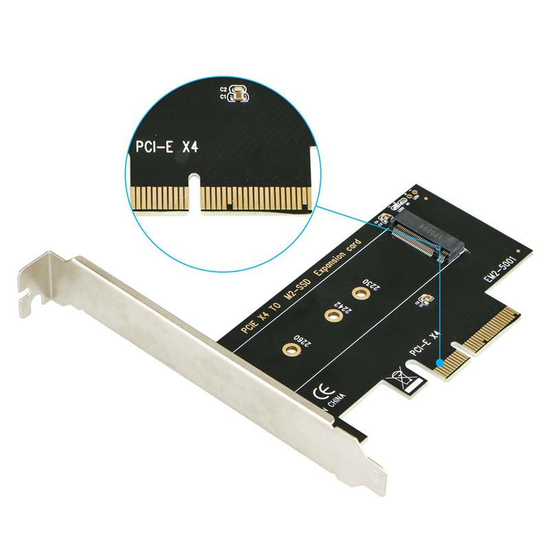 Thẻ Chuyển Đổi M.2 Nvme Ssd Ngff Sang Pcie 3.0 X4 / X8 / X16 Pcie Sang M2