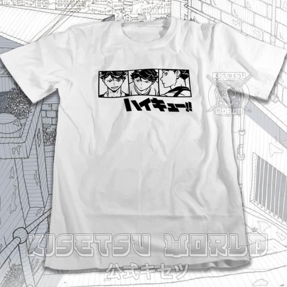 Áo phông OIKAWA TOORU AOBA JOHSAI HAIKYUU Baju Karakter Jepang x 6113 Kisetsu Tshirt