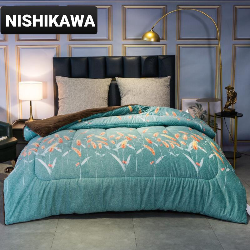 Chăn lông cừu Nishikawa Nhật Bản hàng nhập khẩu chính hãng nặng 4kg đầy đủ tem mác chính hãng k đúng hoàn tiền gấp đôi