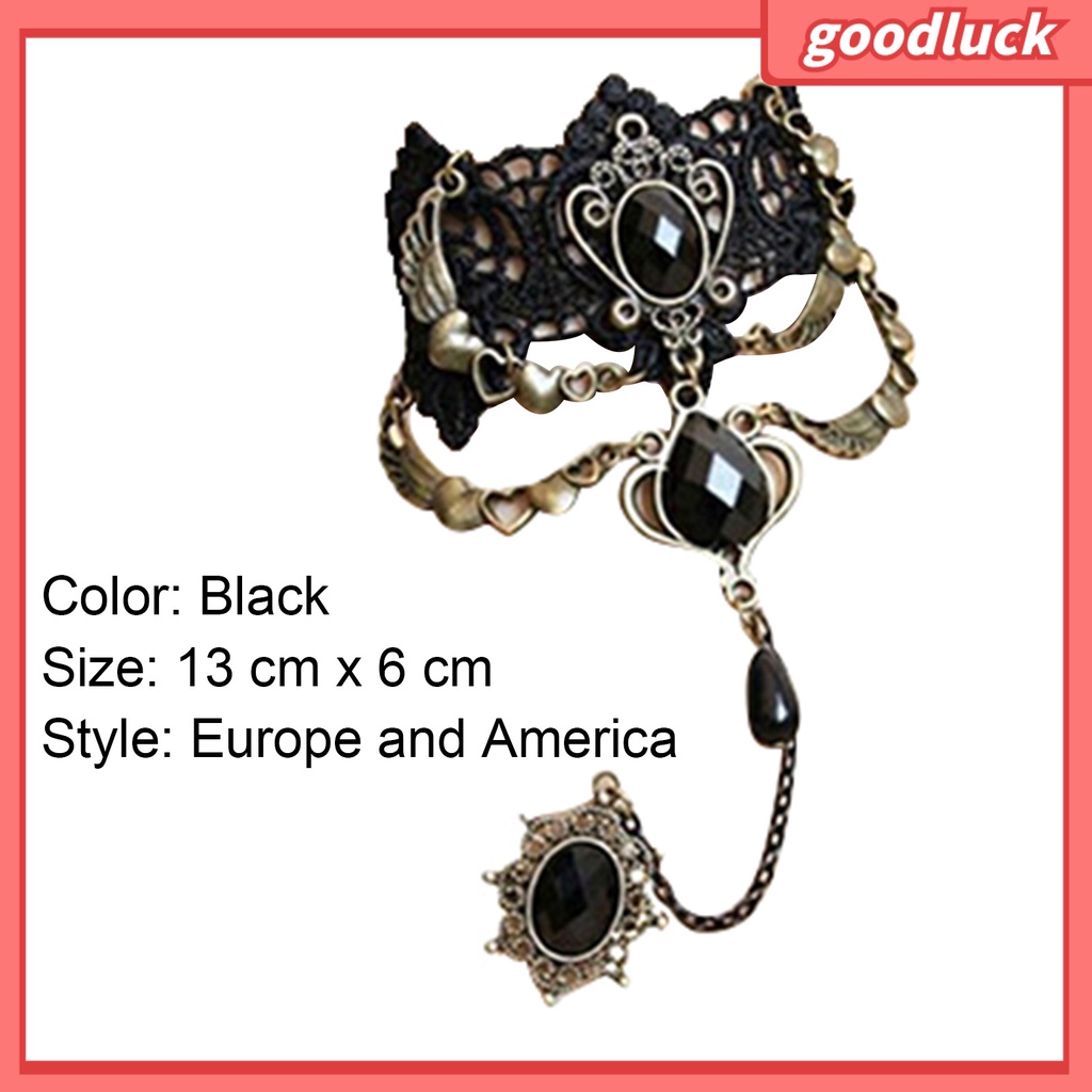 Vòng tay bằng hợp kim phối nhẫn phong cách cá tính thời trang cho nữ