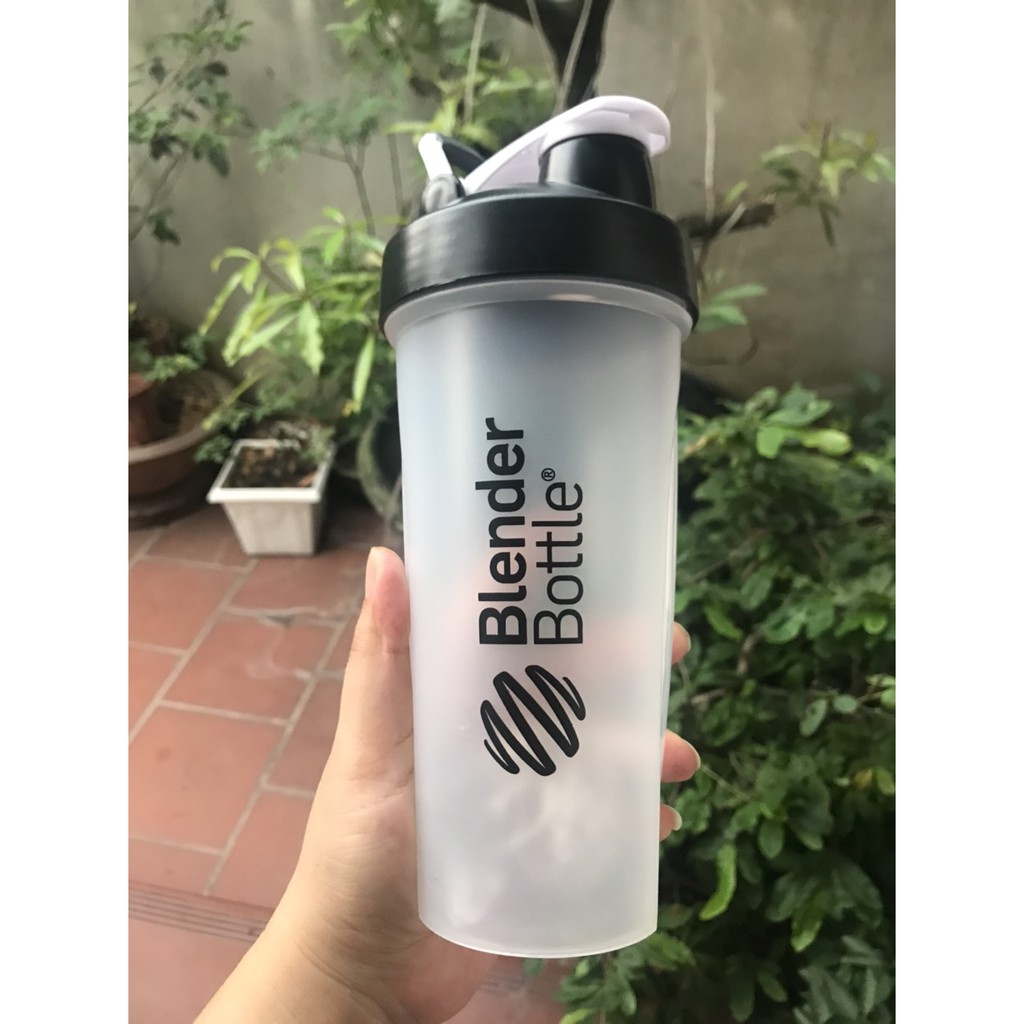 Bình lắc tập Gym bình nước Shake bottle On Gold Standard chính hãng 2 ngăn đen, 3 ngăn trắng.