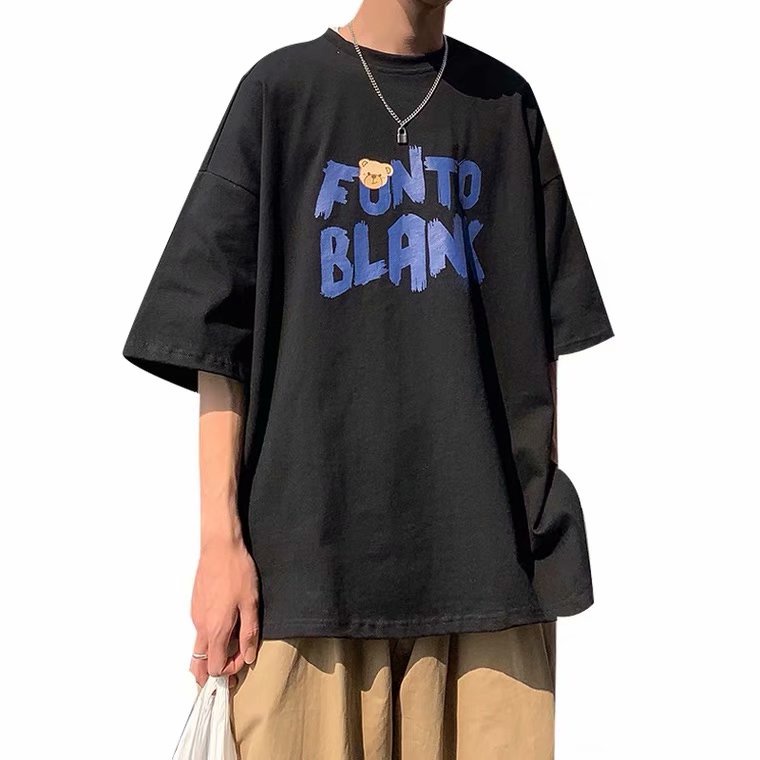 Áo Thun Ngắn Tay Form Rộng Phong Cách Năng Động Cá Tính Size M-5XL