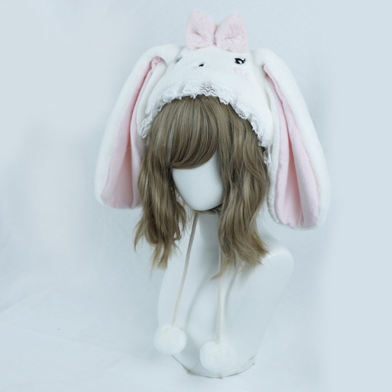 Mũ Tai Thỏ Bằng Lông Nhung Dễ Thương Xinh Xắn Dành Cho Nữ