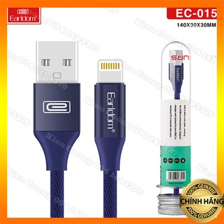 Dây cáp sạc dù dài 1 mét earldom ec - 015 , cáp sạc nhanh 2.1a bảo hành 1 năm
