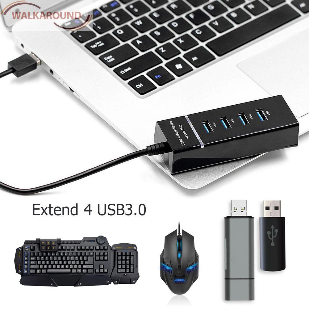 Bộ Chuyển Đổi Hub 4 Cổng Usb 3.0 5gbps Siêu Tốc Cho Laptop Pc