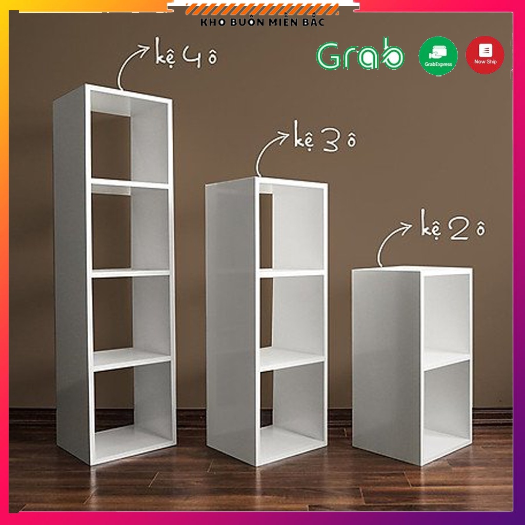 Kệ Sách Tổ ong kệ để đồ trang trí chất liệu gỗ MDF siêu chắc, dễ lắp ghép