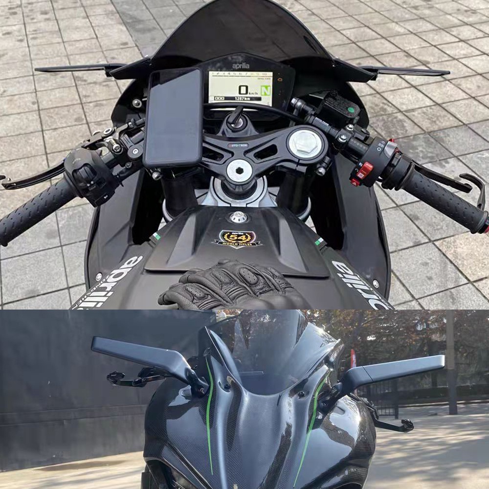 Bộ gương chiếu hậu đa năng cnc cho xe mô tô aerodynamic gsxr150 r25 r3 r15 cbr650r r25 ninja400 gsx-r150