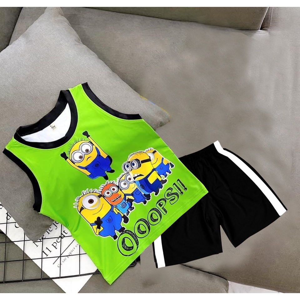 Bộ đồ bé Trai in hình 3D HOT TREND chất vải dày mịn thoáng mát được các bé yêu thích BTM19 [8-40Kg]