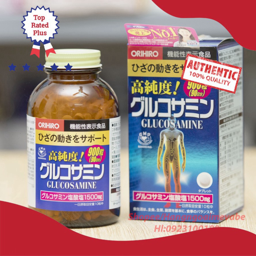 Viên uống Glucosamine Orihiro, viên bổ xương khớp Glucosamin Nhật Bản [Date 04/2024]