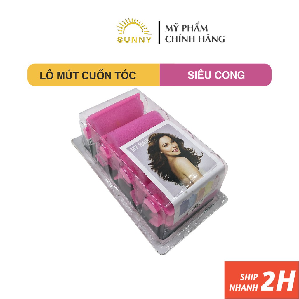 Lô mút uốn tóc mái, cuốn tóc xoăn siêu cong, đủ kích cỡ cho bạn lựa chọn (giao màu ngẫu nhiên)