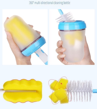Bộ 6 Dụng Cụ Vệ Sinh Bình Sữa Cho Bé