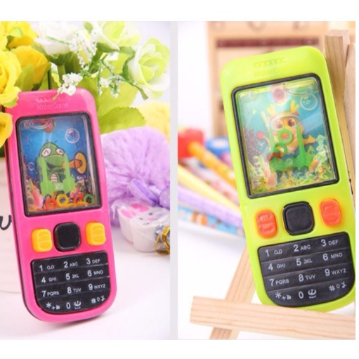 Máy chơi game bắn vòng nước hình điện thoại, đồ chơi ném vòng nước