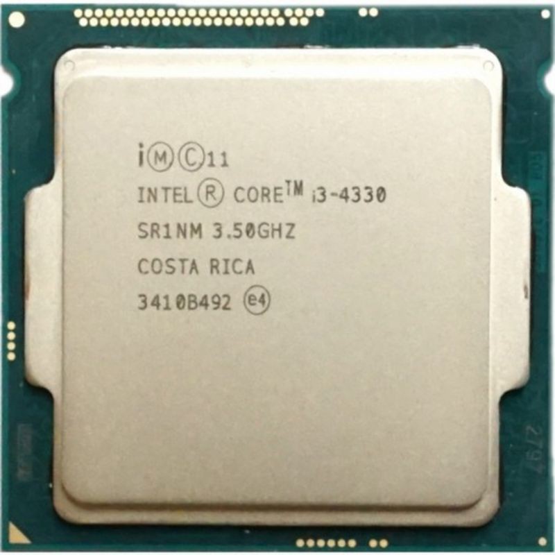 CPU Intel i3 4330 hd graphics 4600