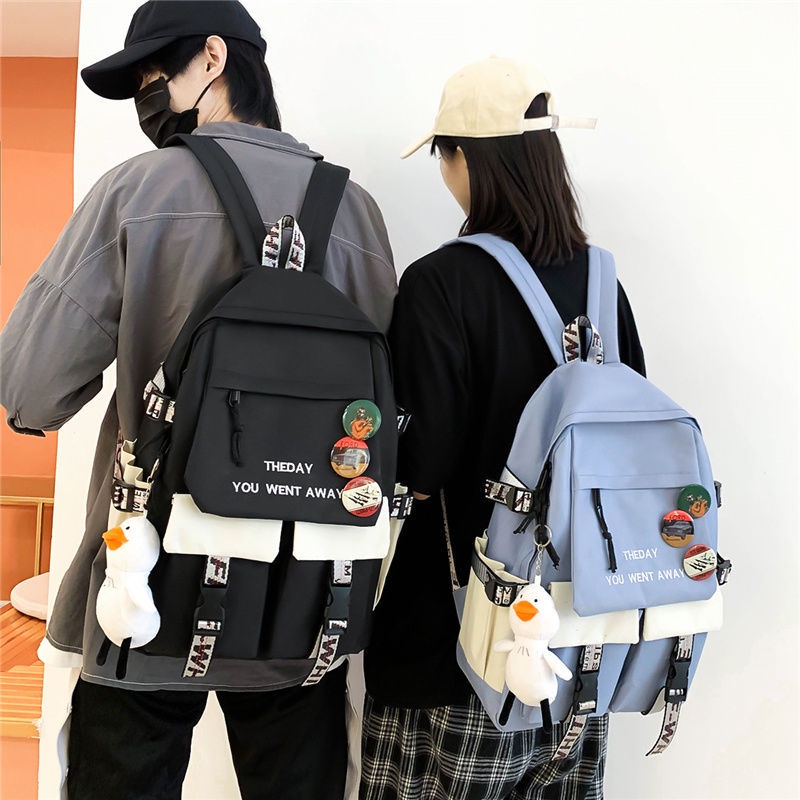 Ba Lô Đi Học In Chữ Chống Thấm Nước Cho Nữ balo đi học ulzzang cặp đi học nữ laptop