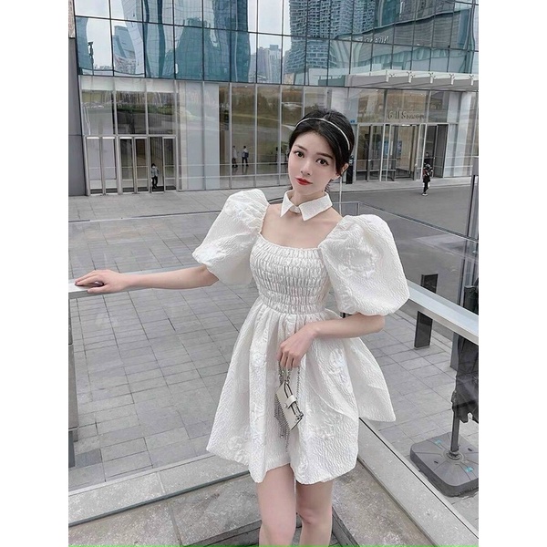 ĐẦM BABYDOLL GẤM CỔ CHOKER