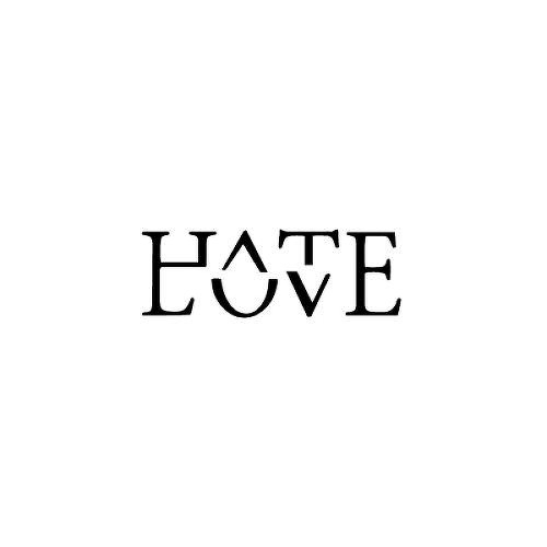 Khuôn decal hate/love
