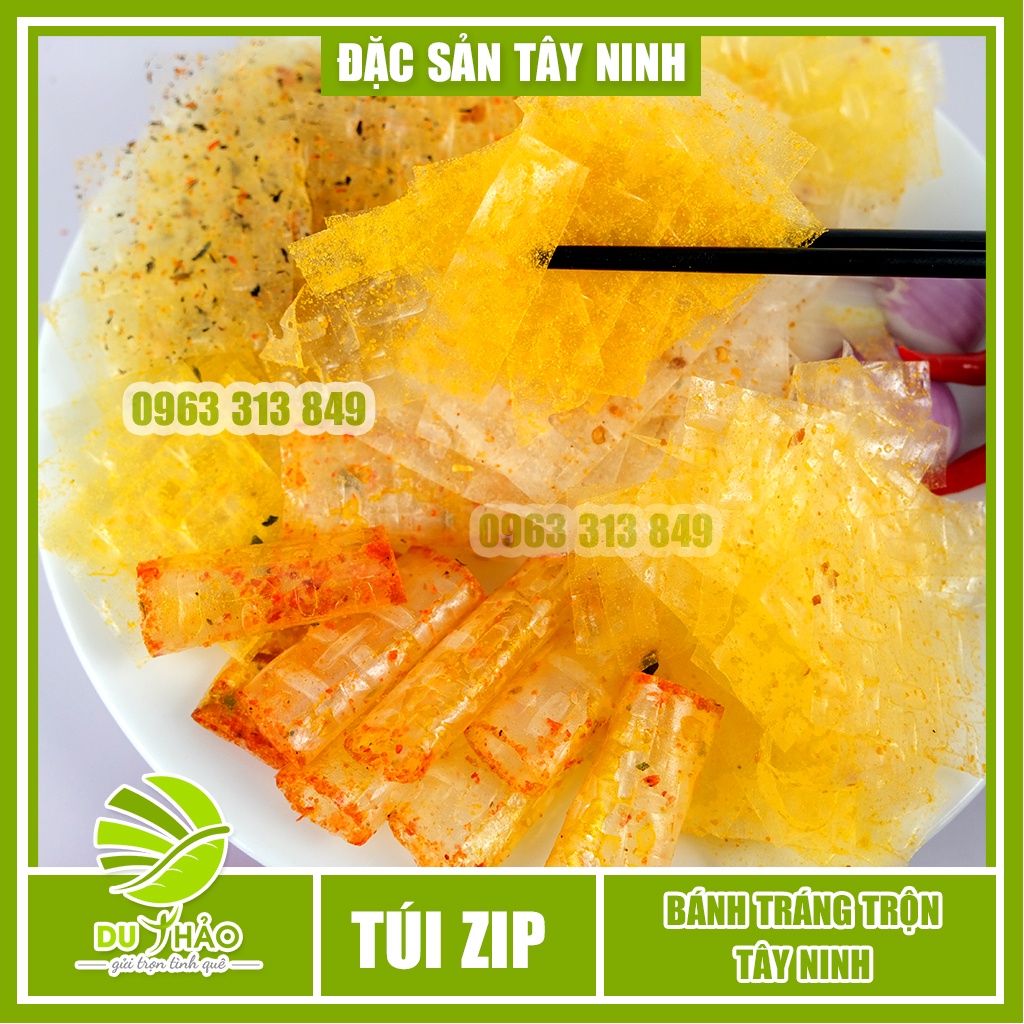 Bánh tráng trộn sẵn Tây Ninh nhiều vị, đồ ăn vặt, bánh tráng Tân Nhiên siêu mỏng